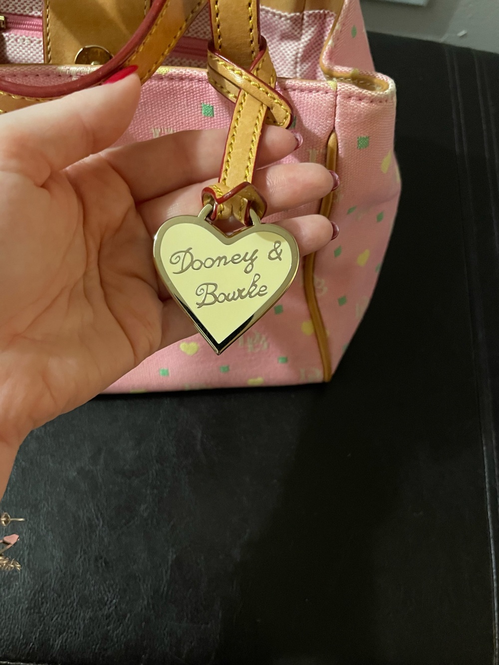Dooney & Bourke Pink Baby Satchel - Picture 4 of 9